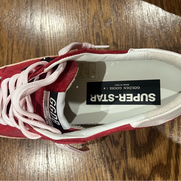 Golden Goose Red Super-Star Sneakers - Picture 8 of 15